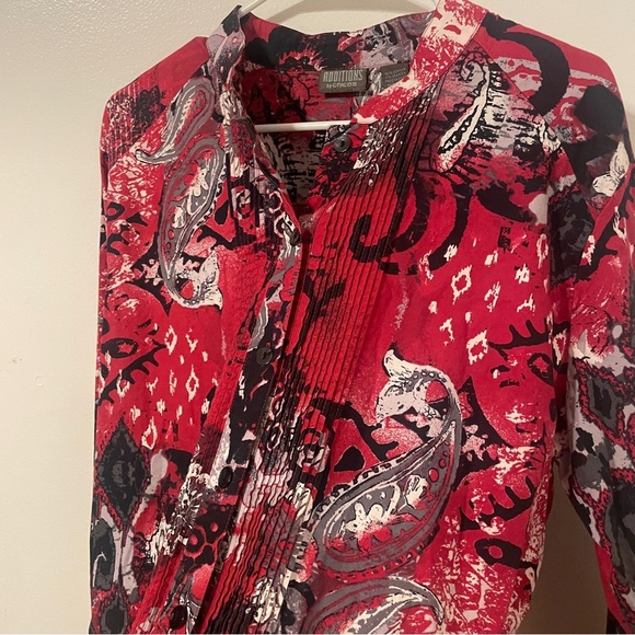 Chicos vibrant colorful button down top - Picture 2 of 14